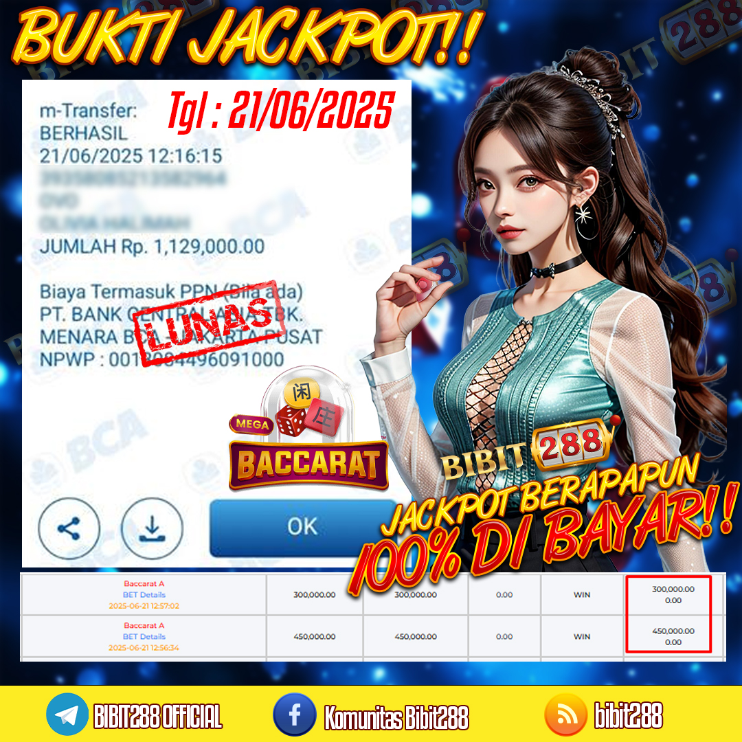 BUKTI JACKPOT LUNAS CASINO SPEED BACCARAT A ID : o******op