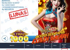BUKTI JACKPOT SLOT GATES OF OLYMPUS 1000 ID : O*****OR