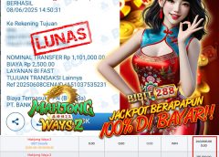 BUKTI JACKPOT SLOT MAHJONG WAYS 2 ID : U***07