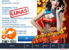 BUKTI JACKPOT SYDNEY POOLS ID : E***02