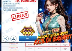 BUKTI JACKPOT LUNAS SLOT GATES OF OLYMPUS 1000 ID : ze*****21