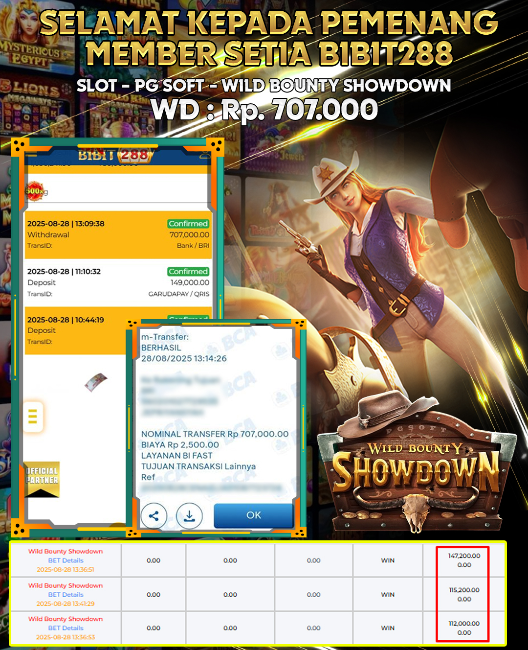 BUKTI JACKPOT LUNAS SLOT WILD BOUNTY SHOWDOWN ID : je********ah